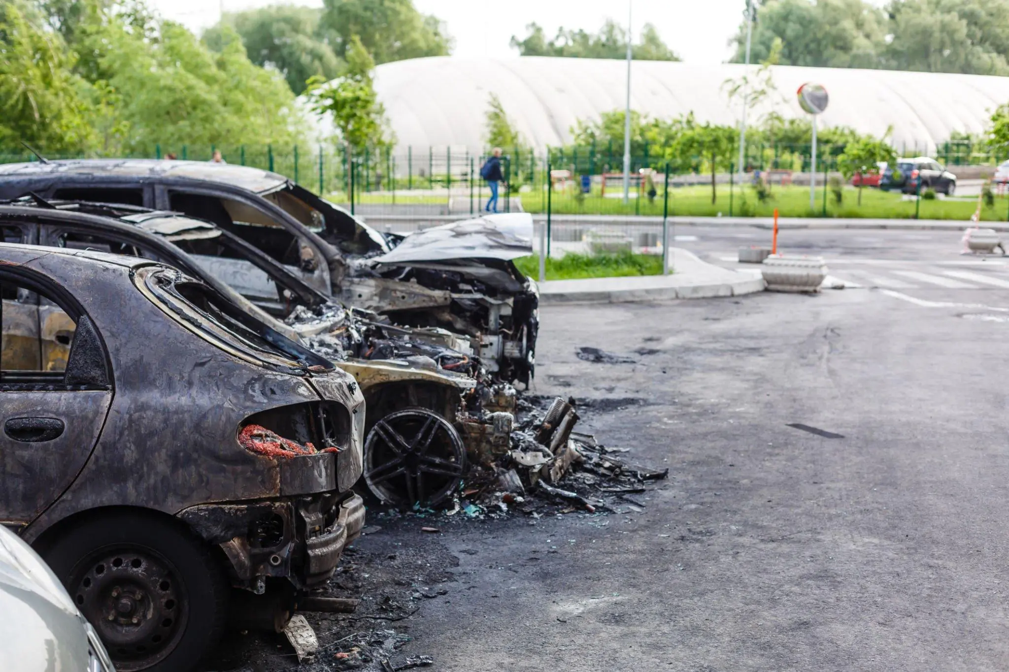 Fire-Damaged Car